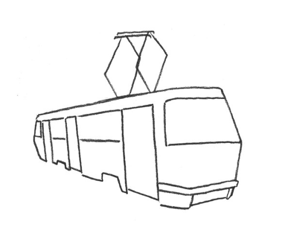 Рисуем трамвай