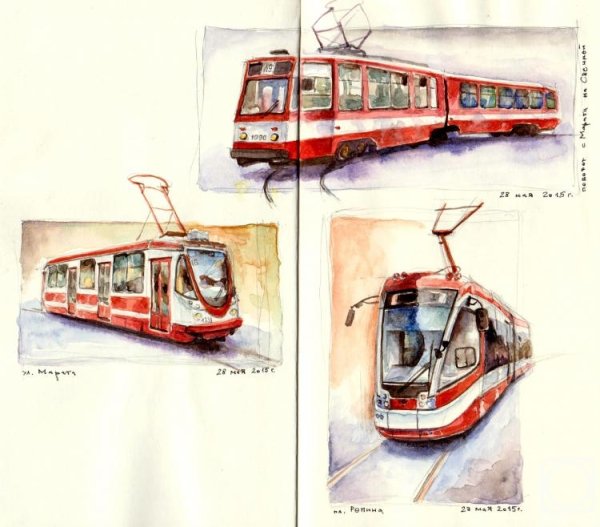 Зарисовки трамвая