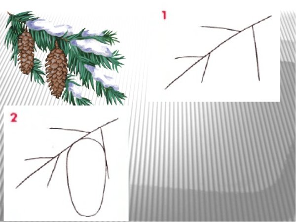 Урок рисования 1 класс зима