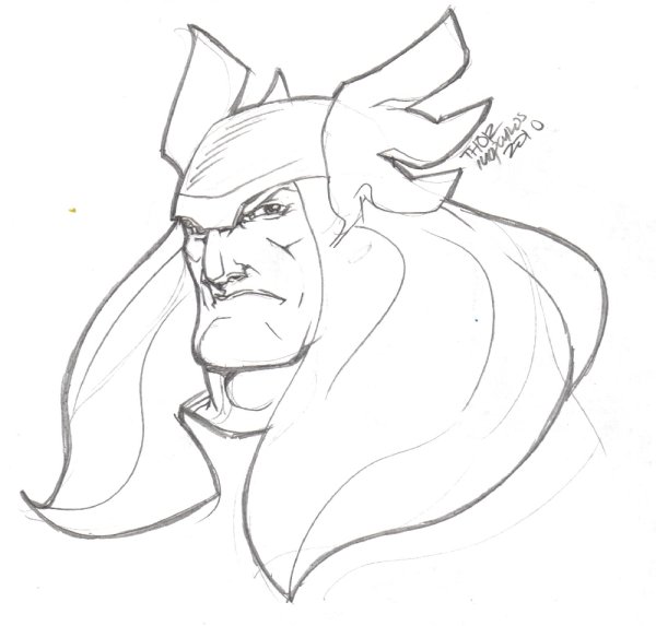 Голова тора рисунок