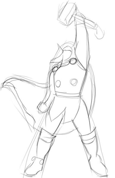 Нарисовать тора карандашом