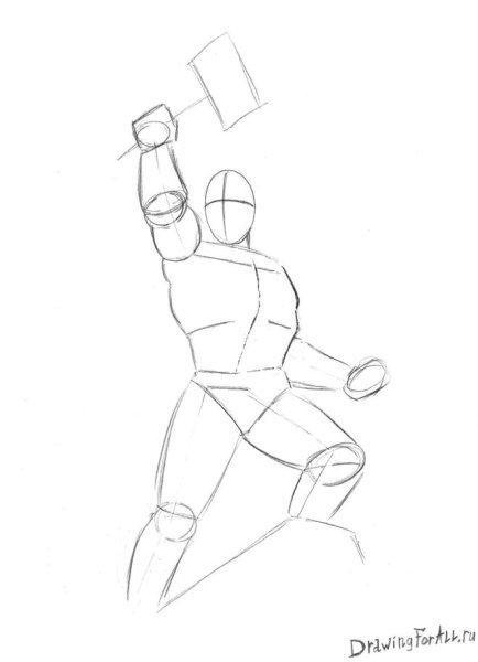 Нарисовать тора карандашом