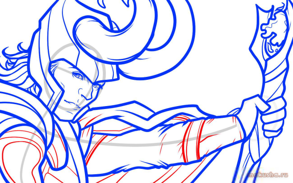 Локи рисунок поэтапно