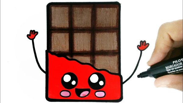 Нарисовать шоколадку