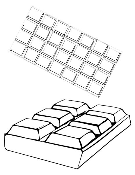 Шоколад раскраска