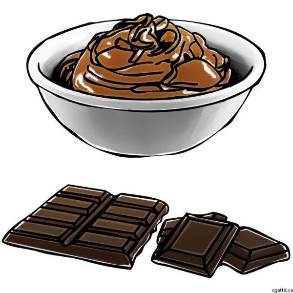 Рисунок шоколадки карандашом