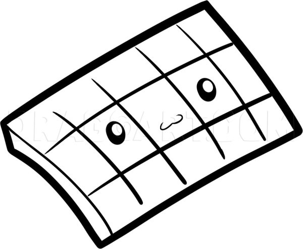 Плитка шоколада чб