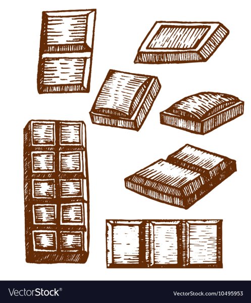 Шоколад раскраска для детей