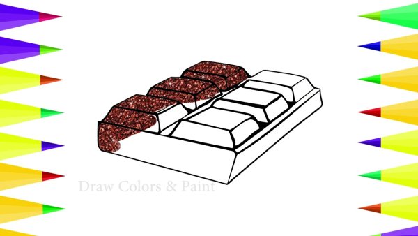 Шоколадка акварелью