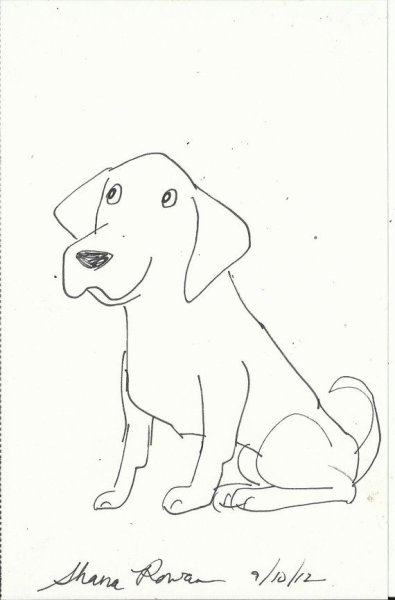 Рисунок лабрадора карандашом для срисовки