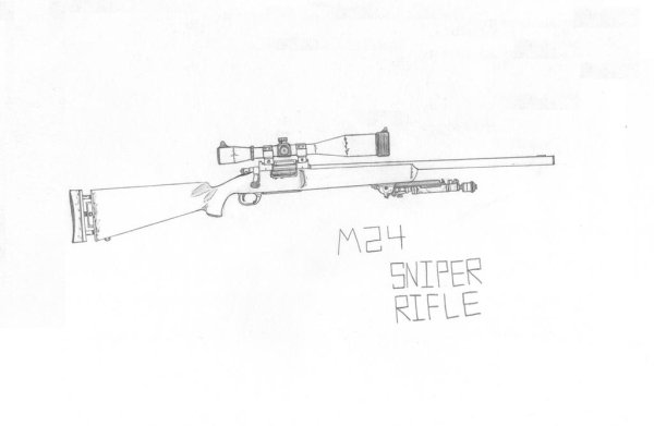 Снайперская винтовка м24 чертеж