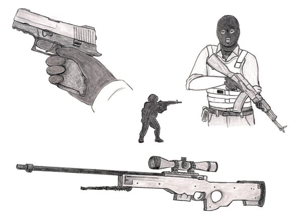 Рисунки оружия