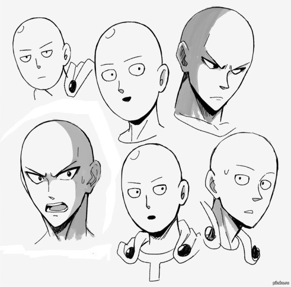 Ванпанчмен Сайтама эмоции