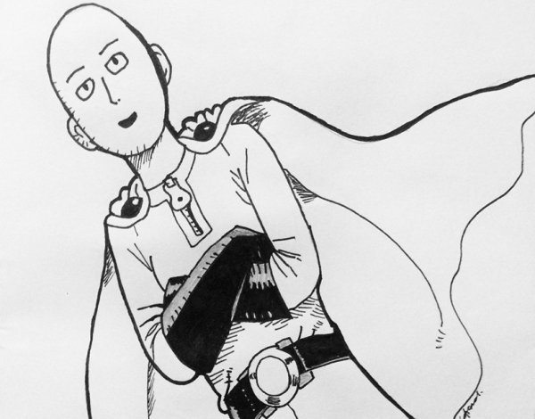 Раскраски аниме Сайтама