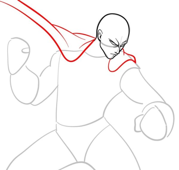 How to draw Saitama