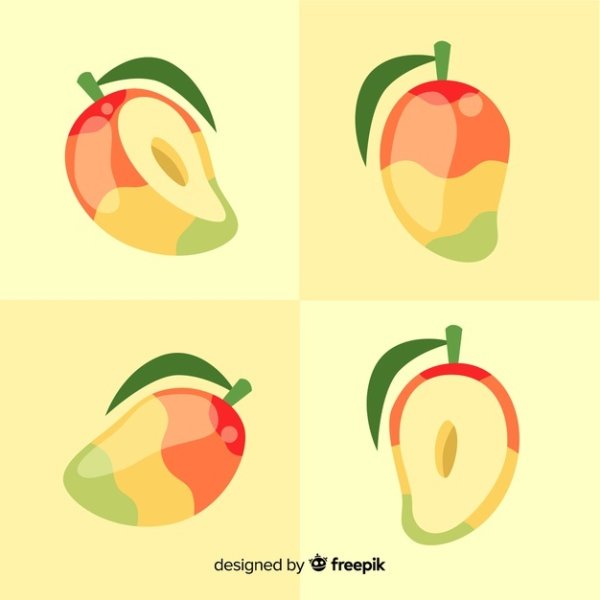 Манго в разрезе рисунок