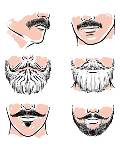 Нарисованная борода