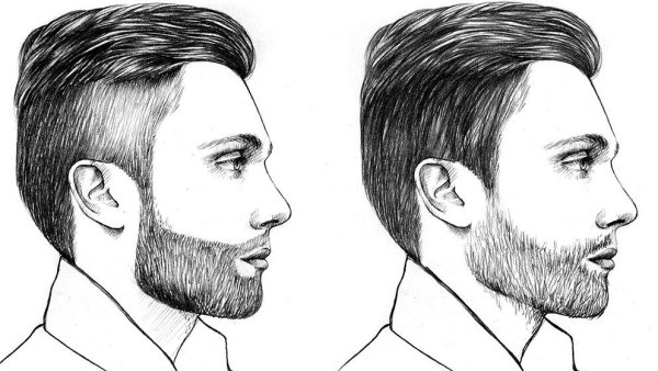 Нарисованная щетина