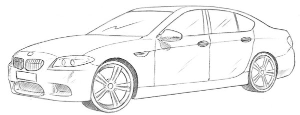 Раскраска BMW m5