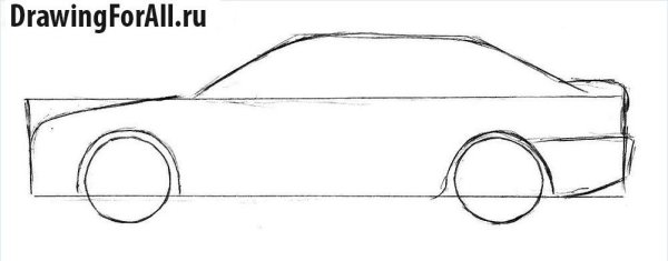Поэтапное рисование БМВ