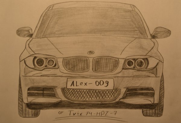 BMW m5 e60 рисунок