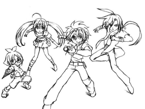 Бакуган карандашом