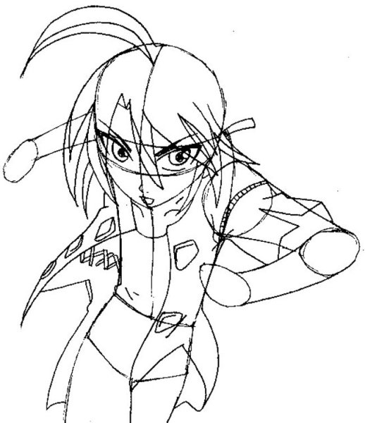 Раскраска бакуган Шун