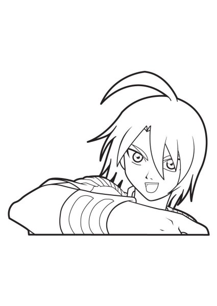 Шун Казами раскраска