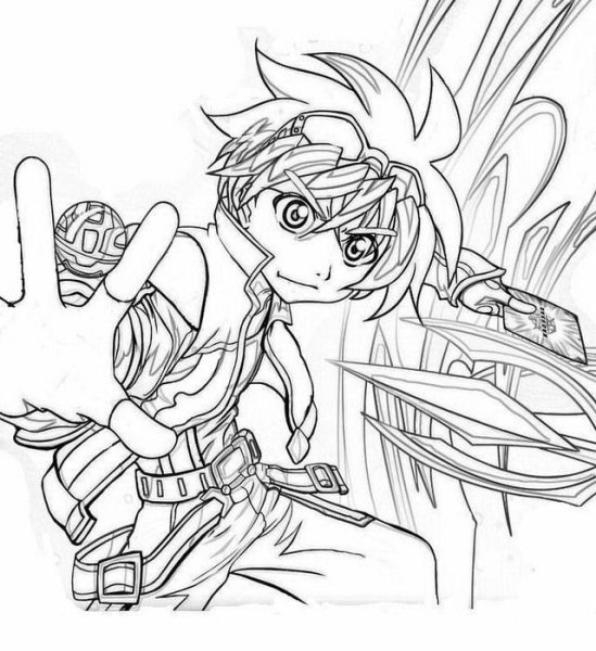 Раскраска бакуган Максимус