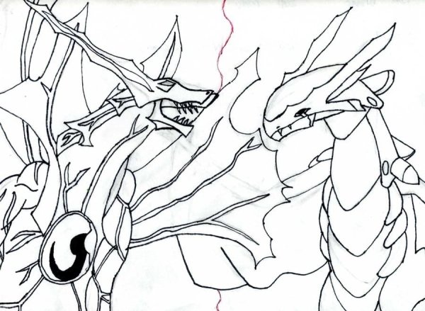 Бакуганы раскраска Драго