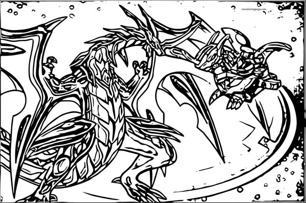 Бакуган Драгоноид раскраска