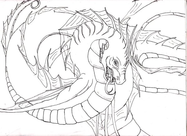 Бакуган Драго и Вейв раскраски