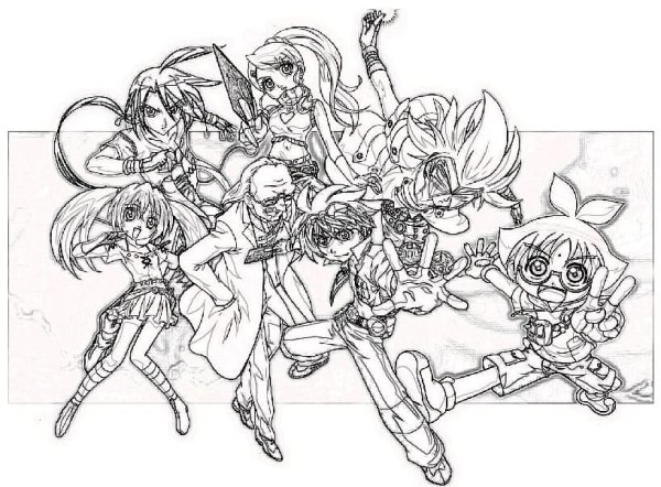 Раскраска аниме Бакуго