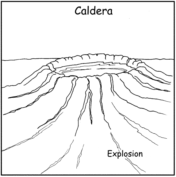 Рисование вулкана в детском саду
