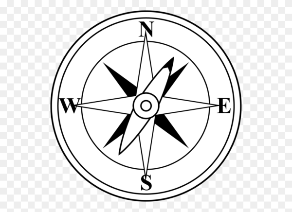 Компас раскраска