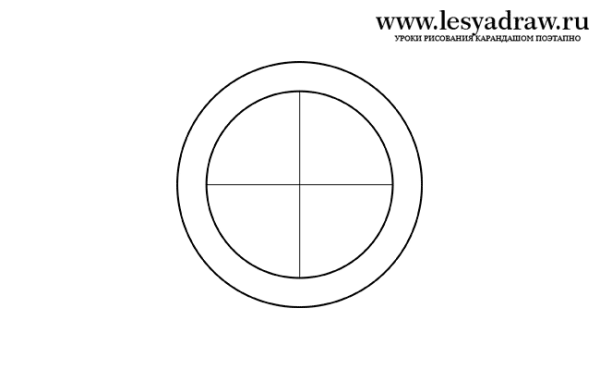 Нарисовать компас поэтапно