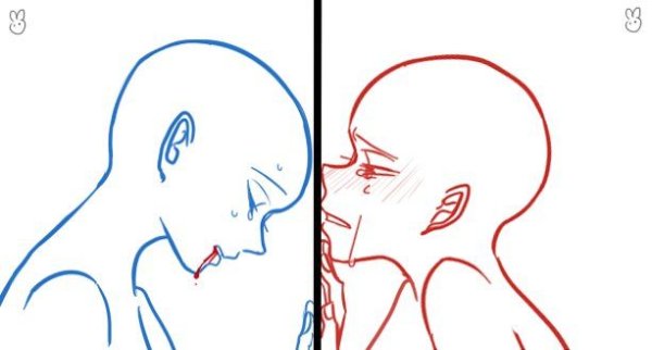 Грустные позы для рисования