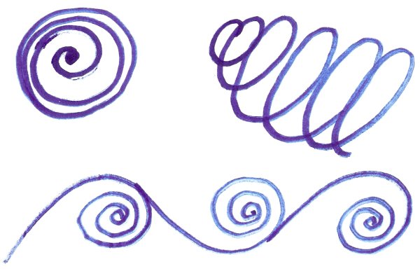 Рисование по спирали для детей