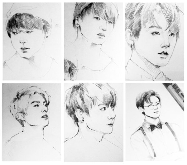 БТС скетчи Чонгук