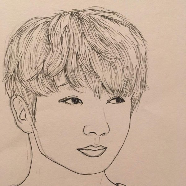 БТС участники рисунки Чонгук