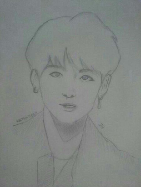 Рисовать БТС Чонгук легко