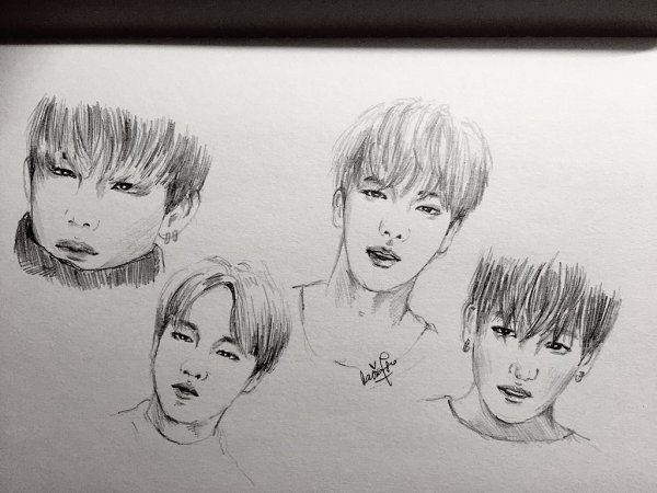 Автопортрет БТС вместе