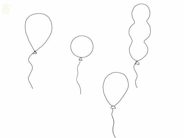 Шарики раскраска