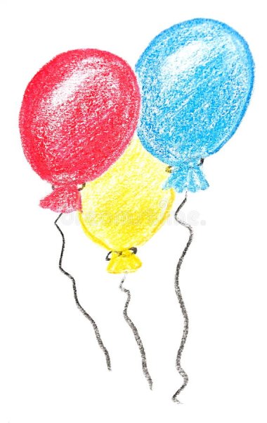 Рисование цветные шары