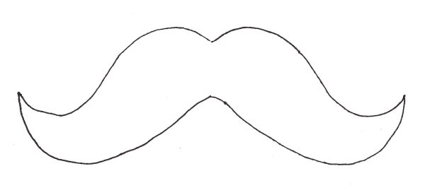 Усы раскраска для детей