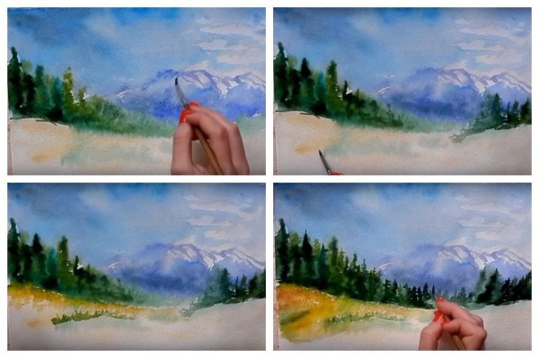 Уроки рисования пейзажа