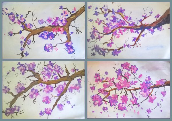 Монотипия Пейзажная