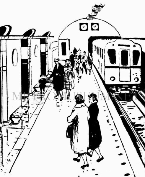 Метро рисунок