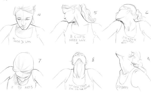 Референсы шеи