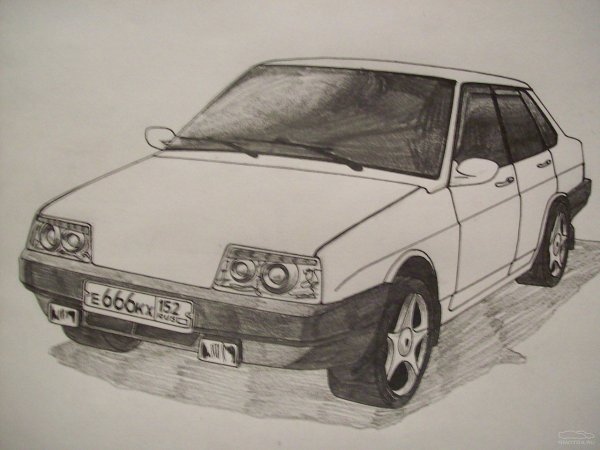 ВАЗ 2109 рисунок